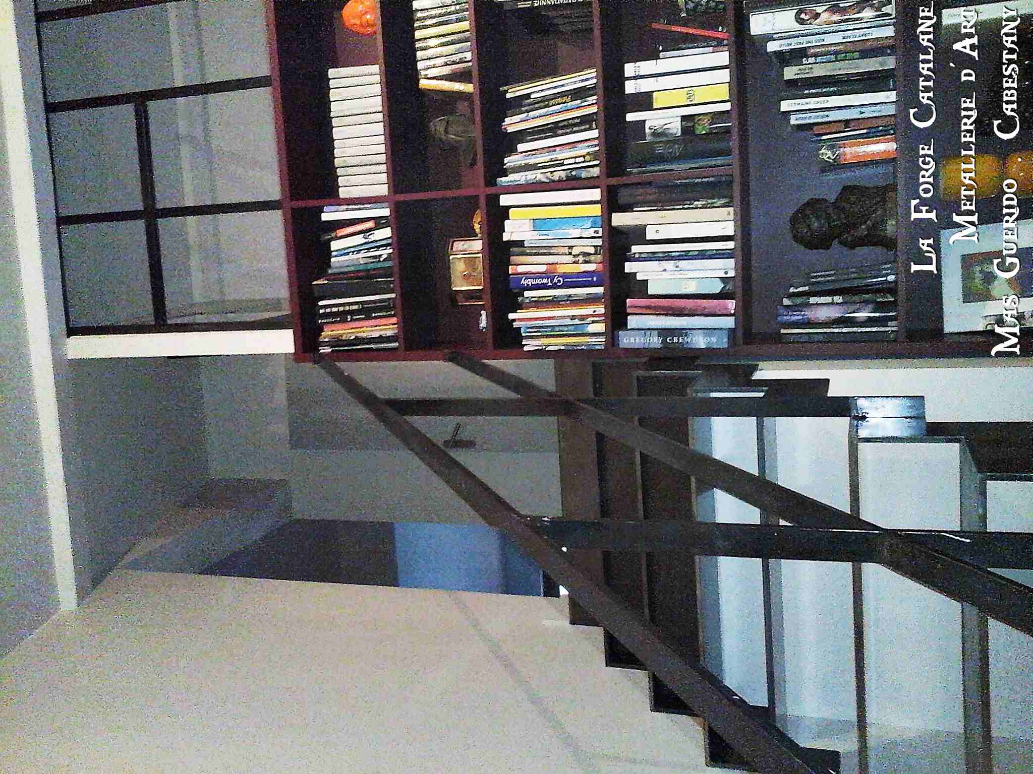 verriere bibliotheque escalier double limon cremaillere forge catalane 4.jpg